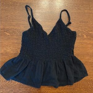 Black Sleeveless Women's Top